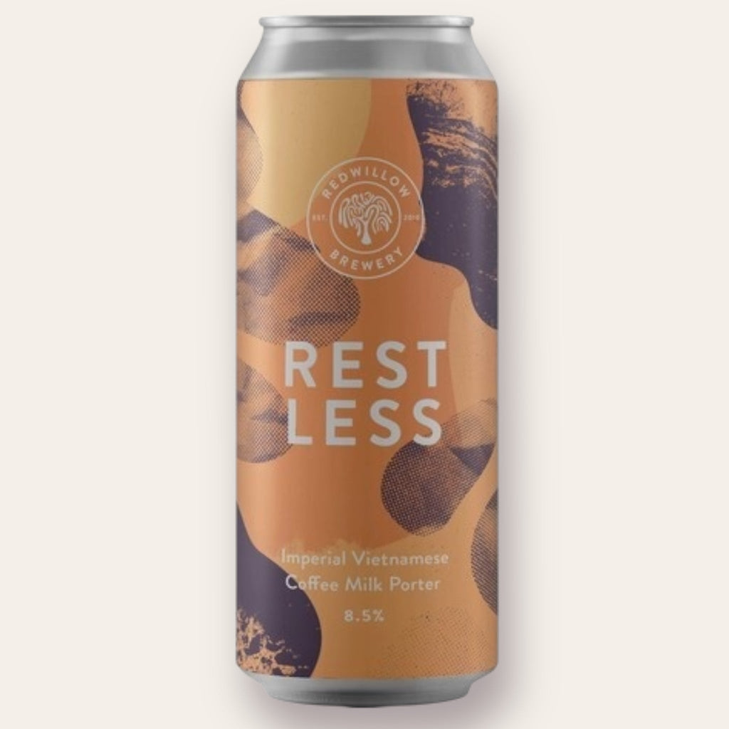 A 440ml Canof Beer from RedWillow Brewery Ltd - Restless 2025 | Imperial Porter - available from Grunting Growler Craft Beer)