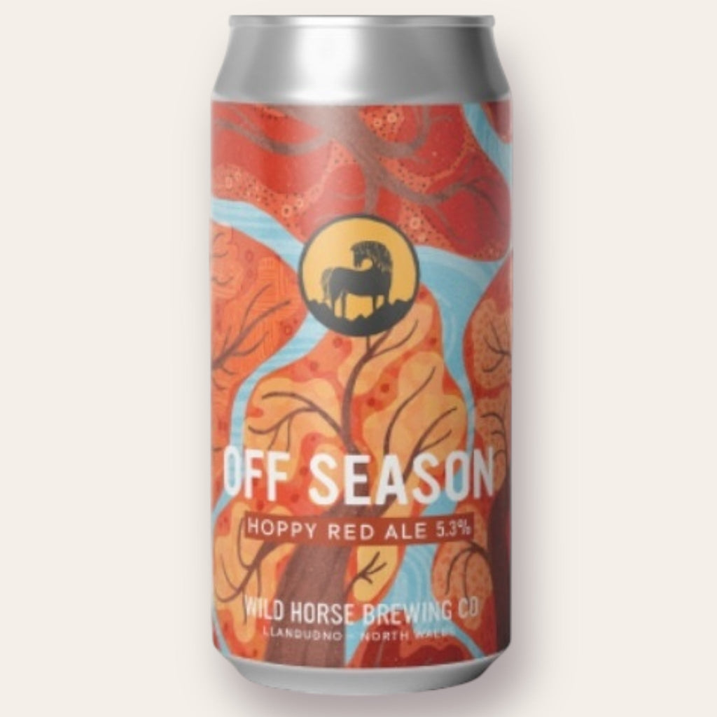 A 440ml Canof Beer from Wild Horse - Off Season | Red Ale - available from Grunting Growler Craft Beer)