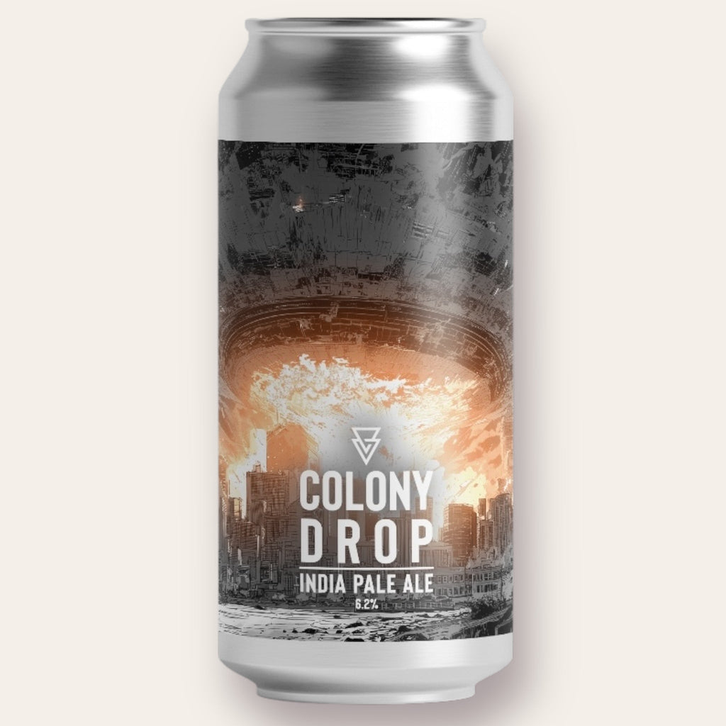A 440ml Canof Beer from Azvex - Colony Drop | NEIPA - available from Grunting Growler Craft Beer)