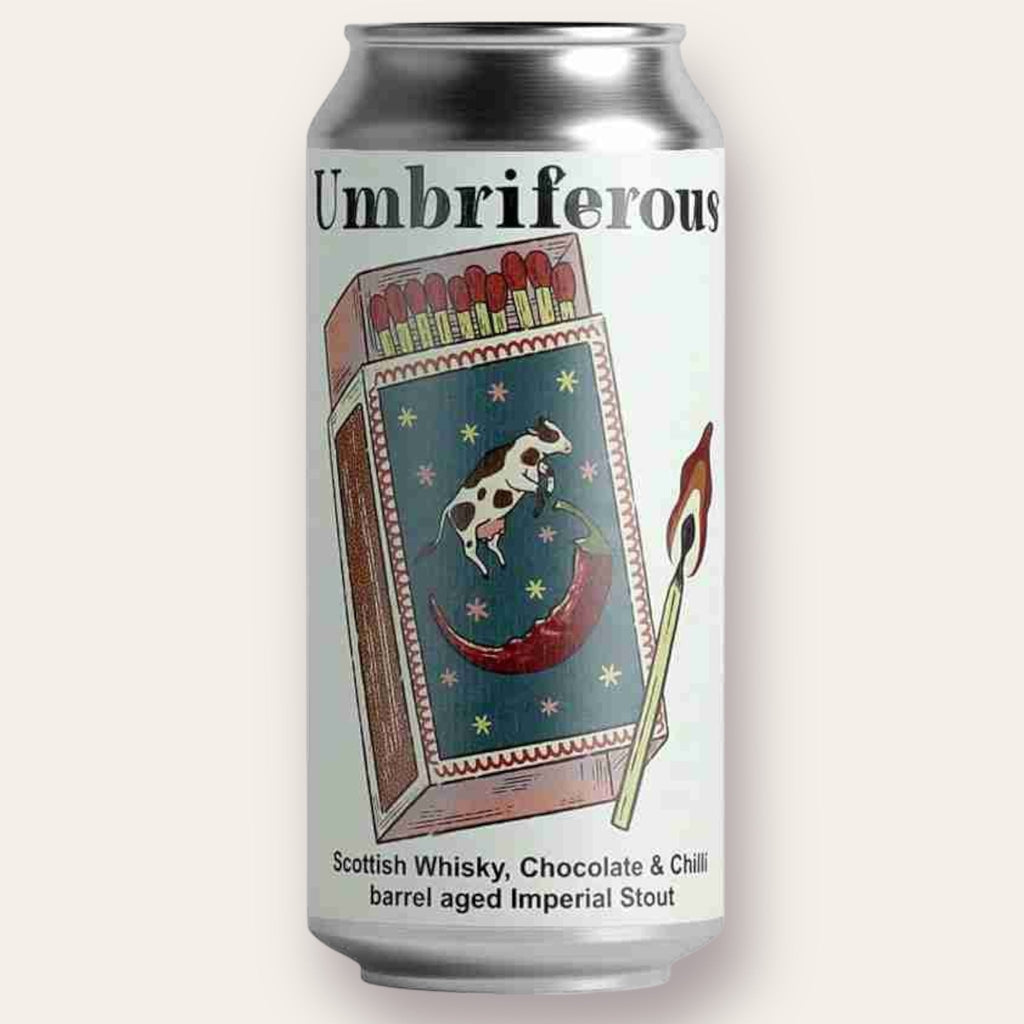 A 440ml Canof Beer from Sinister - Umbriferous | Imperial Stout - available from Grunting Growler Craft Beer)