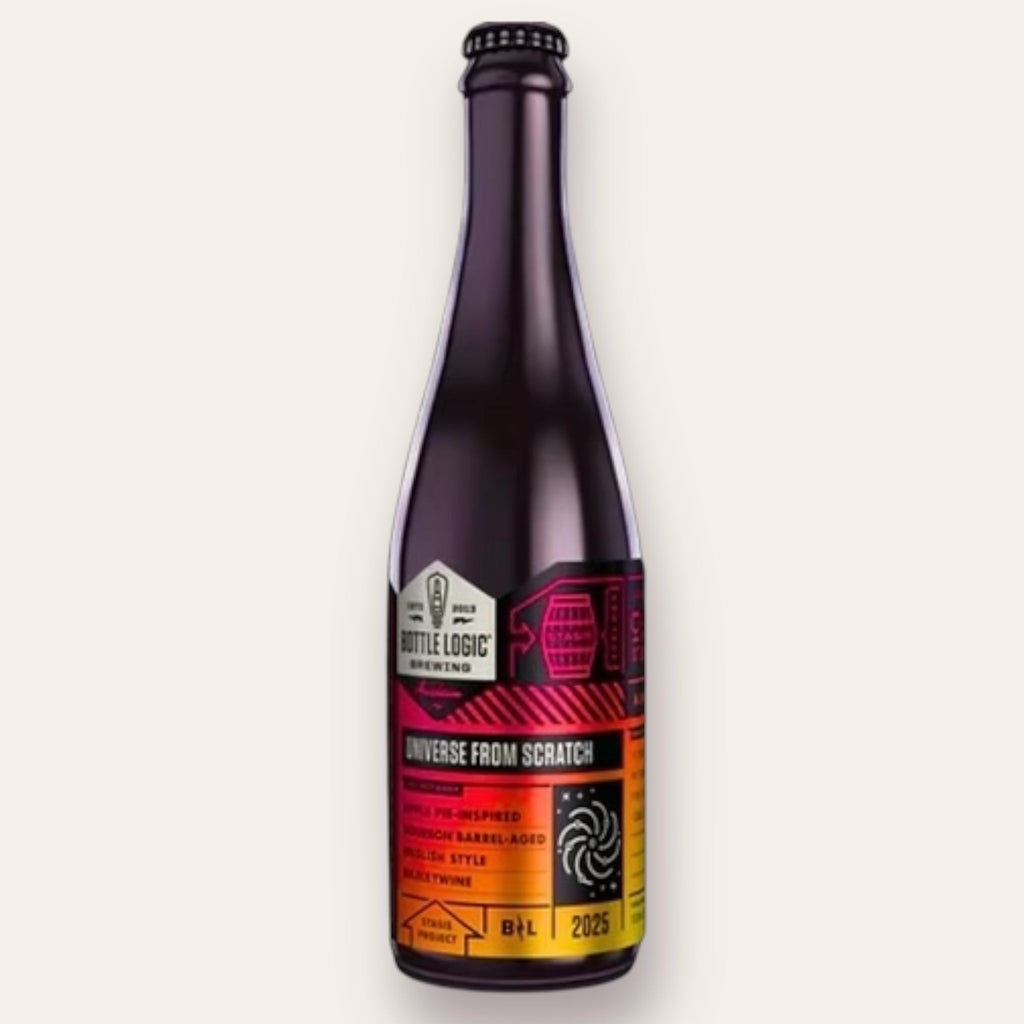 A 500ml Bottleof Beer from Bottle Logic - Universe From Scratch 2025 | Barley Wine - available from Grunting Growler Craft Beer)