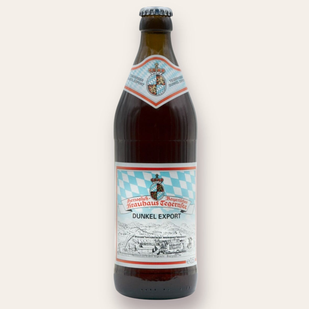 A 500ml Bottleof Beer from Tegernseer - Dunkel | Dunkel - available from Grunting Growler Craft Beer)