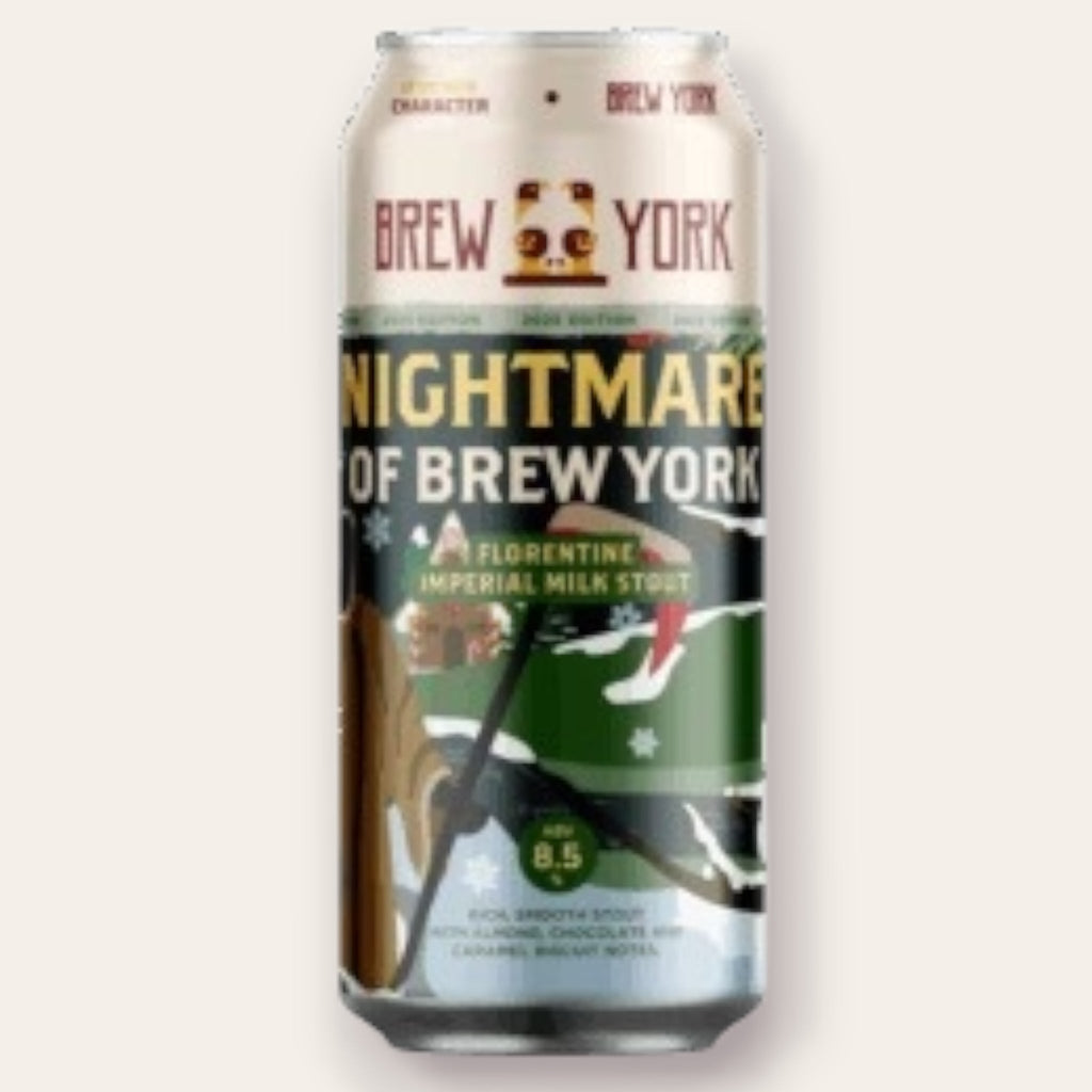 A 440ml Canof Beer from Brew York - Nightmare of Brew York 2025 | Imperial Stout - available from Grunting Growler Craft Beer)