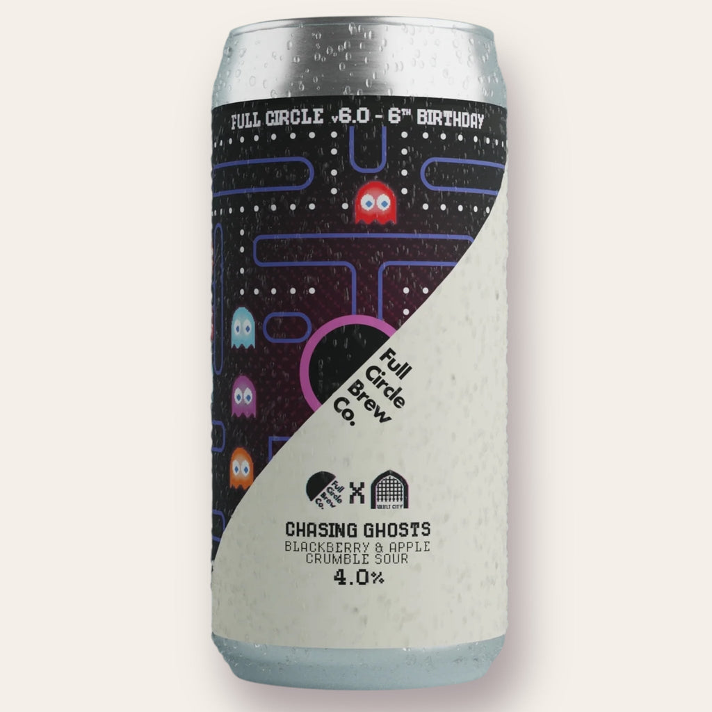 A 440ml Canof Beer from Full Circle - Chasing Ghosts | Fruited Sour - available from Grunting Growler Craft Beer)