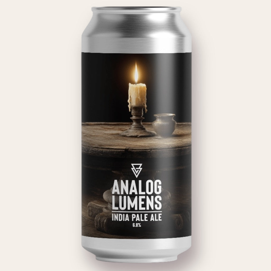 A 440ml Canof Beer from Azvex - Analog Lumens | NEIPA - available from Grunting Growler Craft Beer)