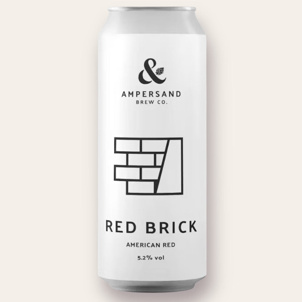 A 440ml Canof Beer from Ampersand - Red Brick | Red Ale - available from Grunting Growler Craft Beer)