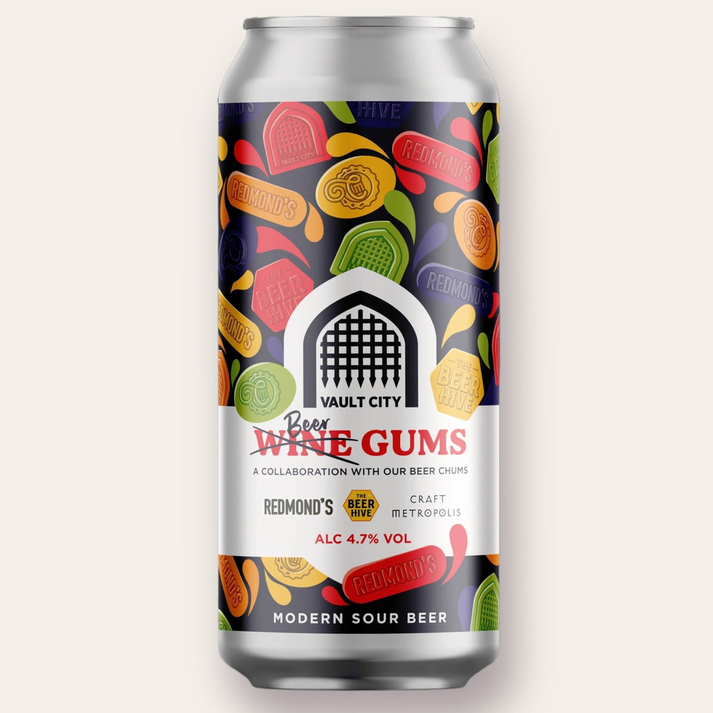 A 440ml Canof Beer from Vault City - Beer Gums | Pastry Sour - available from Grunting Growler Craft Beer)