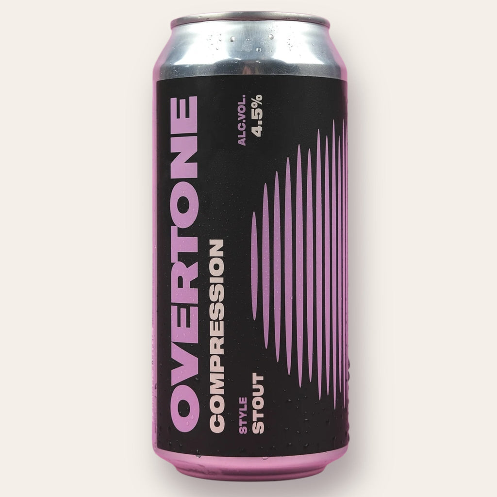 A 440ml Canof Beer from Overtone - Compression | Stout - available from Grunting Growler Craft Beer)
