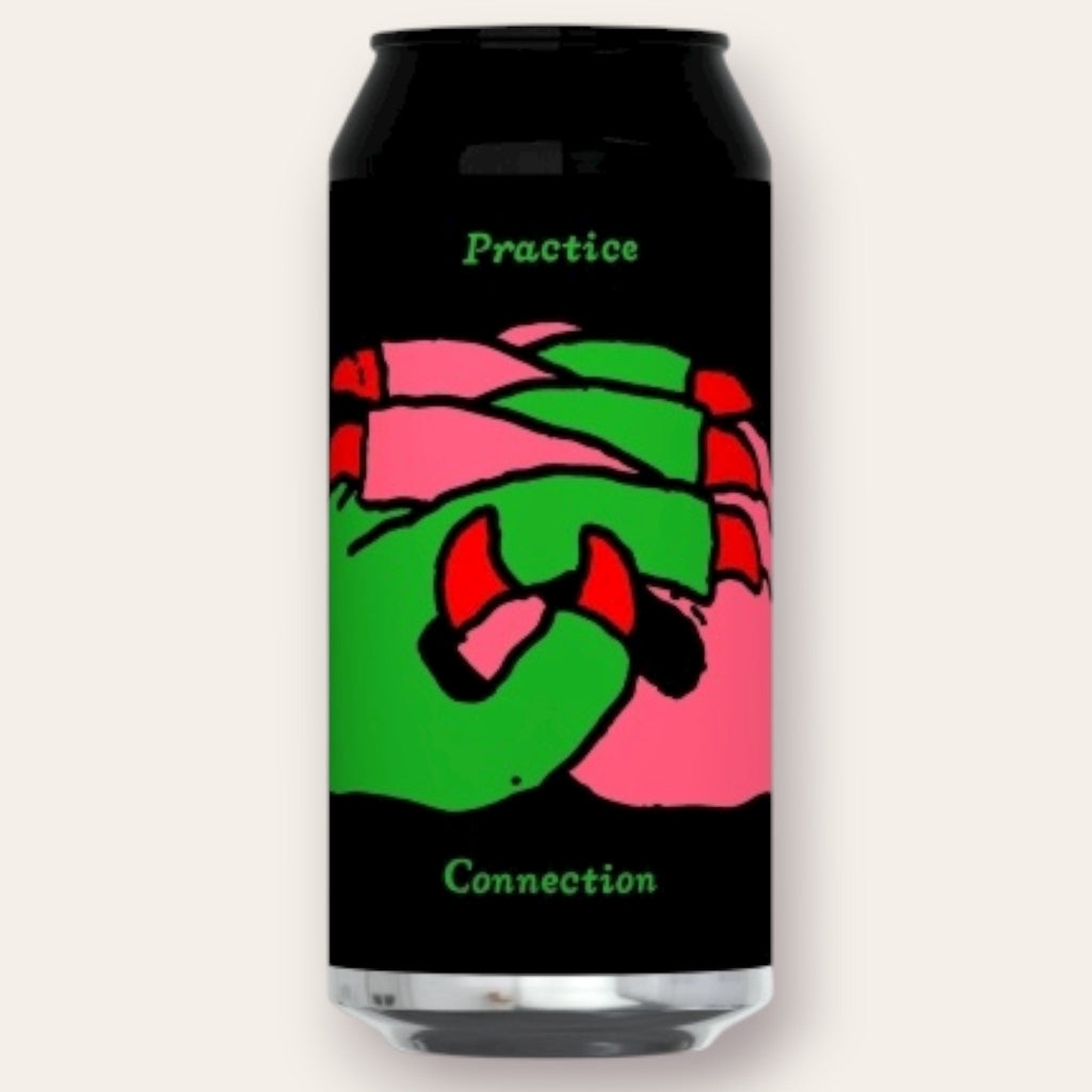 A 440ml Canof Beer from Omnipollo - Practice the Art of Connection | Double IPA - available from Grunting Growler Craft Beer)