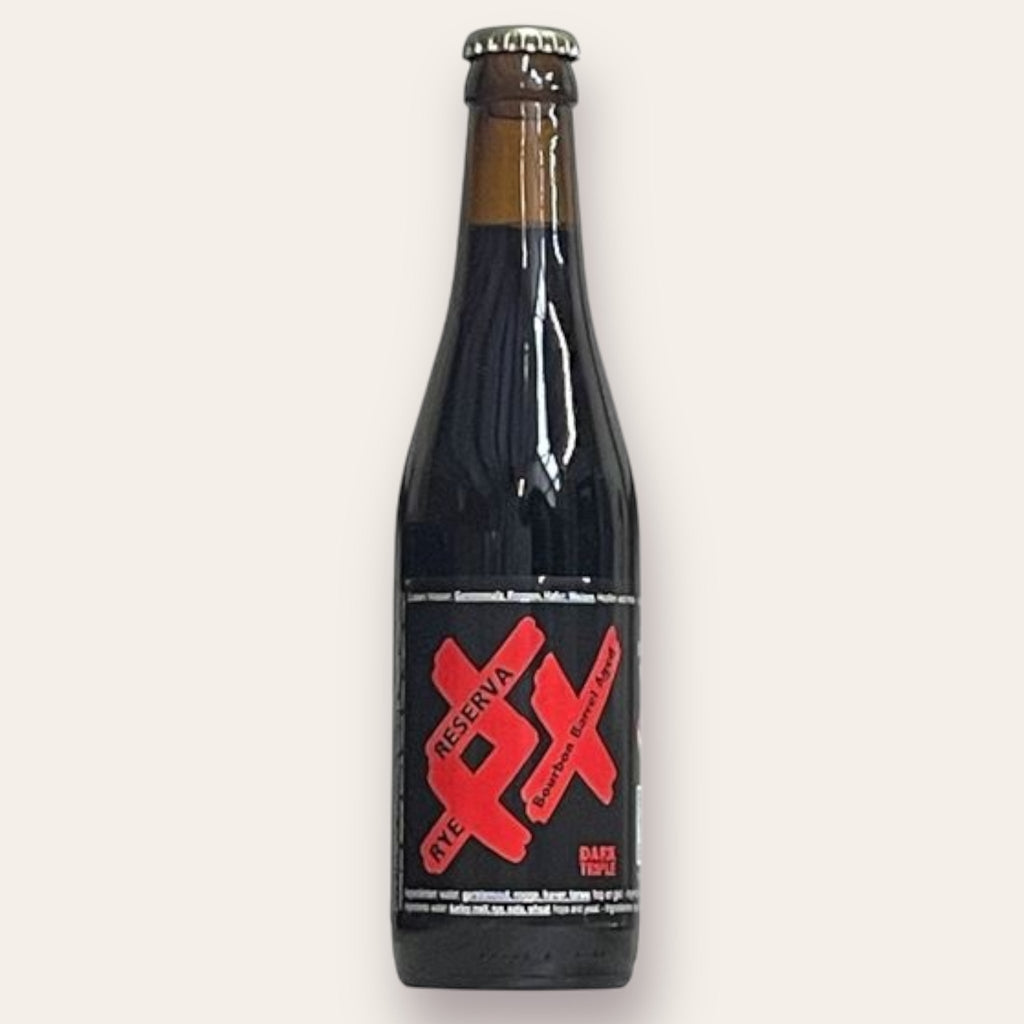 A 330ml Bottleof Beer from De Struise - XXX Rye Quad Bourbon BA | Rye Wine - available from Grunting Growler Craft Beer)