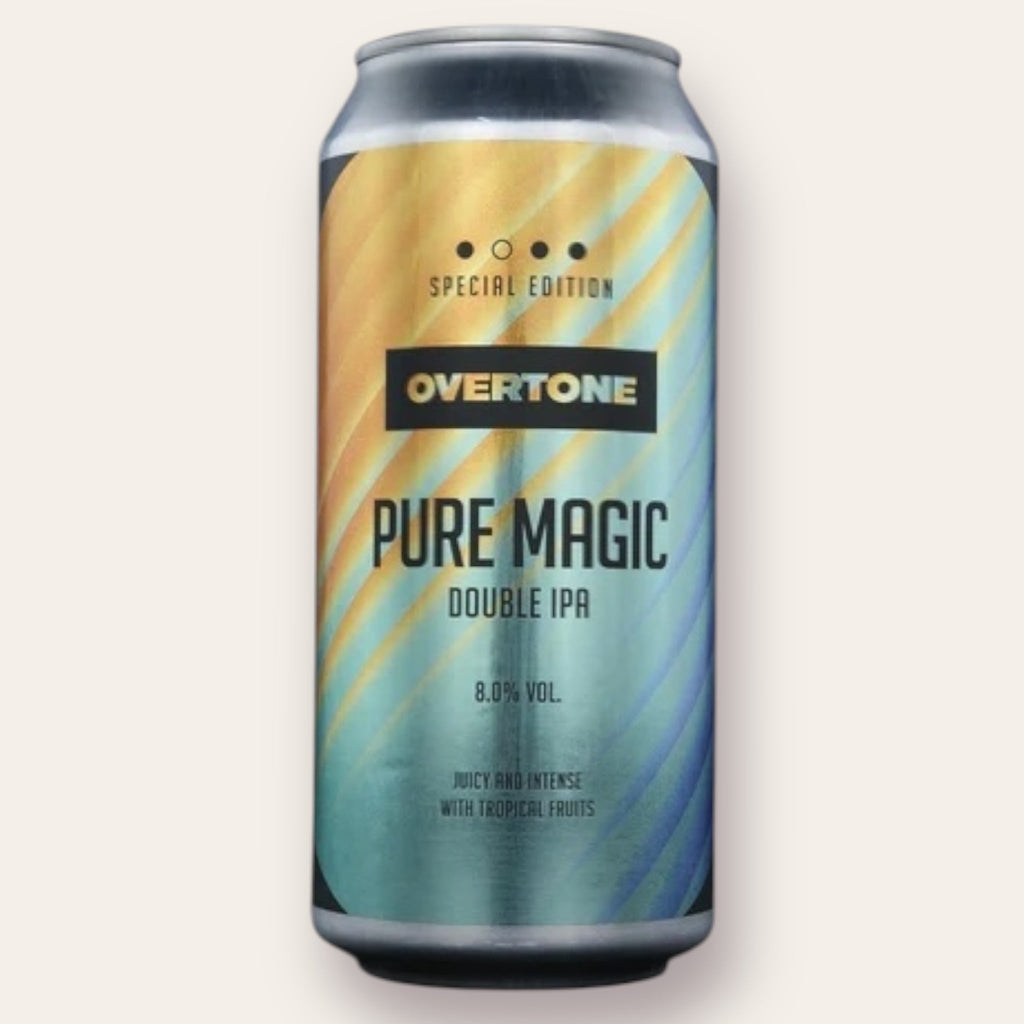 A 440ml Canof Beer from Overtone - Pure Magic | DIPA - available from Grunting Growler Craft Beer)