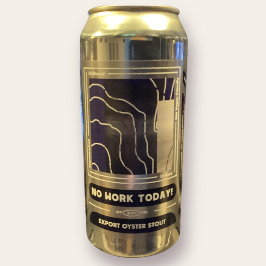 A 440ml Canof Beer from Dookit - No Work Today! | Oyster Stout - available from Grunting Growler Craft Beer)