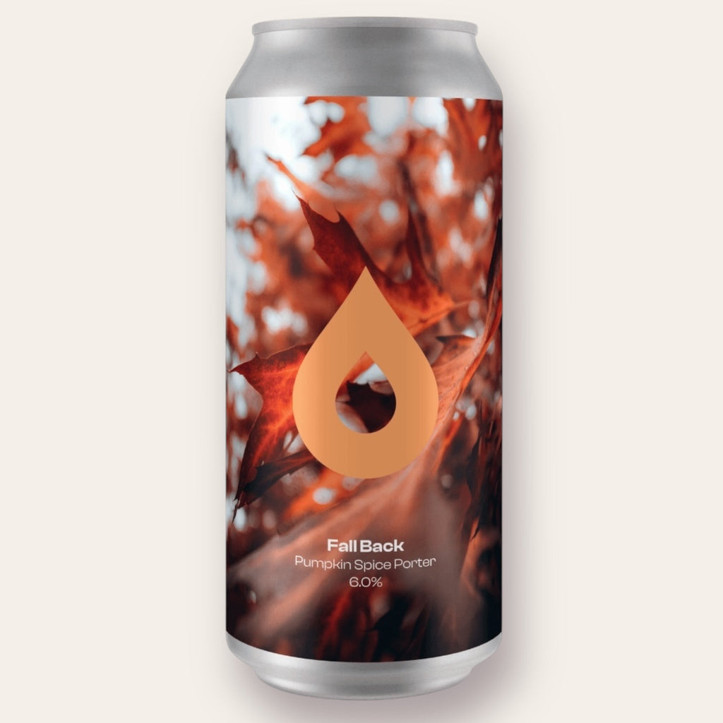 A 440ml Canof Beer from Polly's Brew - Fall Back | Pumpkin Spiced Porter - available from Grunting Growler Craft Beer)