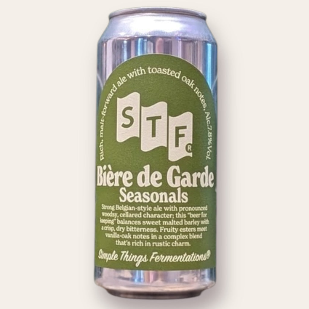 A 440ml Canof Beer from Simple Things Fermentation - Biere de Garde | Farmhouse Ale - available from Grunting Growler Craft Beer)