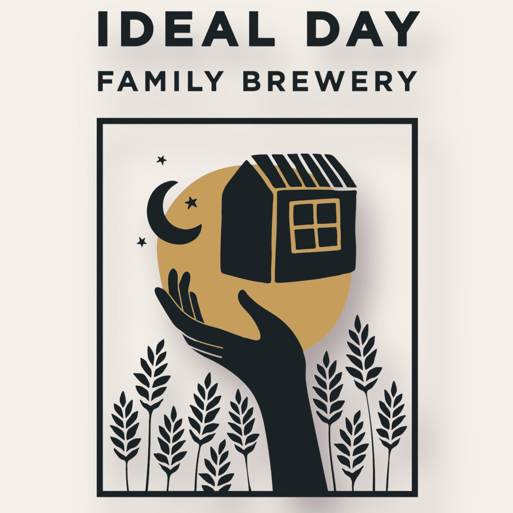 A 500ml Bottleof Beer from Ideal Day Family Brewery - A Place Of Our Own | Stout - available from Grunting Growler Craft Beer)