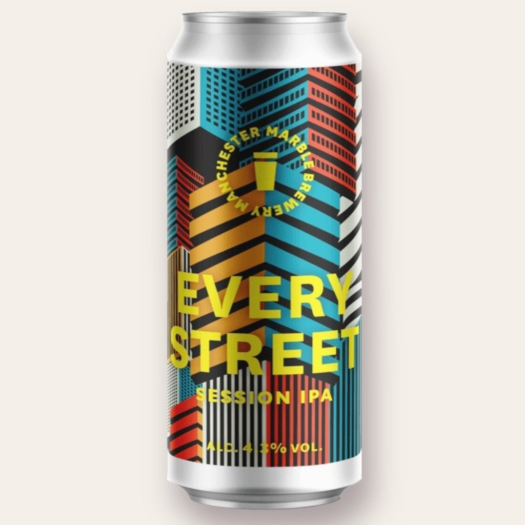 A 440ml Canof Beer from Marble - Every Street | Session IPA - available from Grunting Growler Craft Beer)