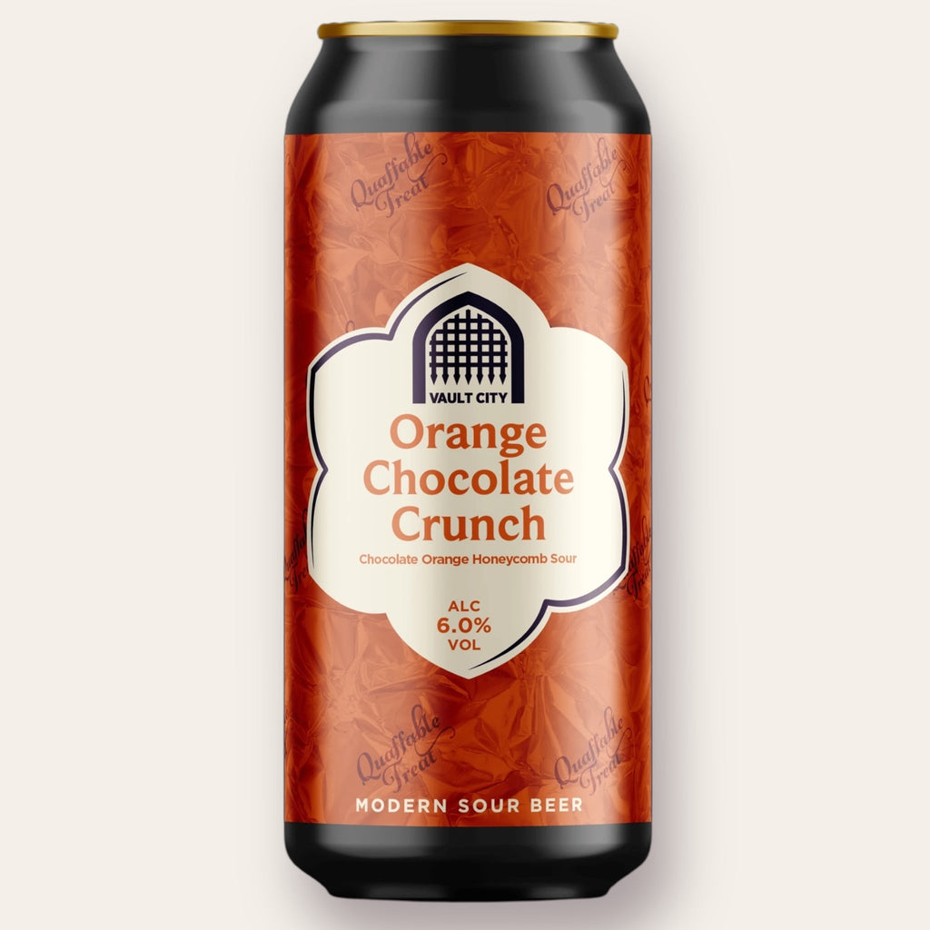 A 440ml Canof Beer from Vault City - Orange Chocolate Crunch | Fruited Sour - available from Grunting Growler Craft Beer)