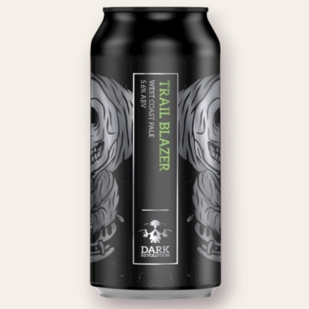 A 440ml Canof Beer from Dark Revolution - Trail Blazer | West Coast Pale Ale - available from Grunting Growler Craft Beer)
