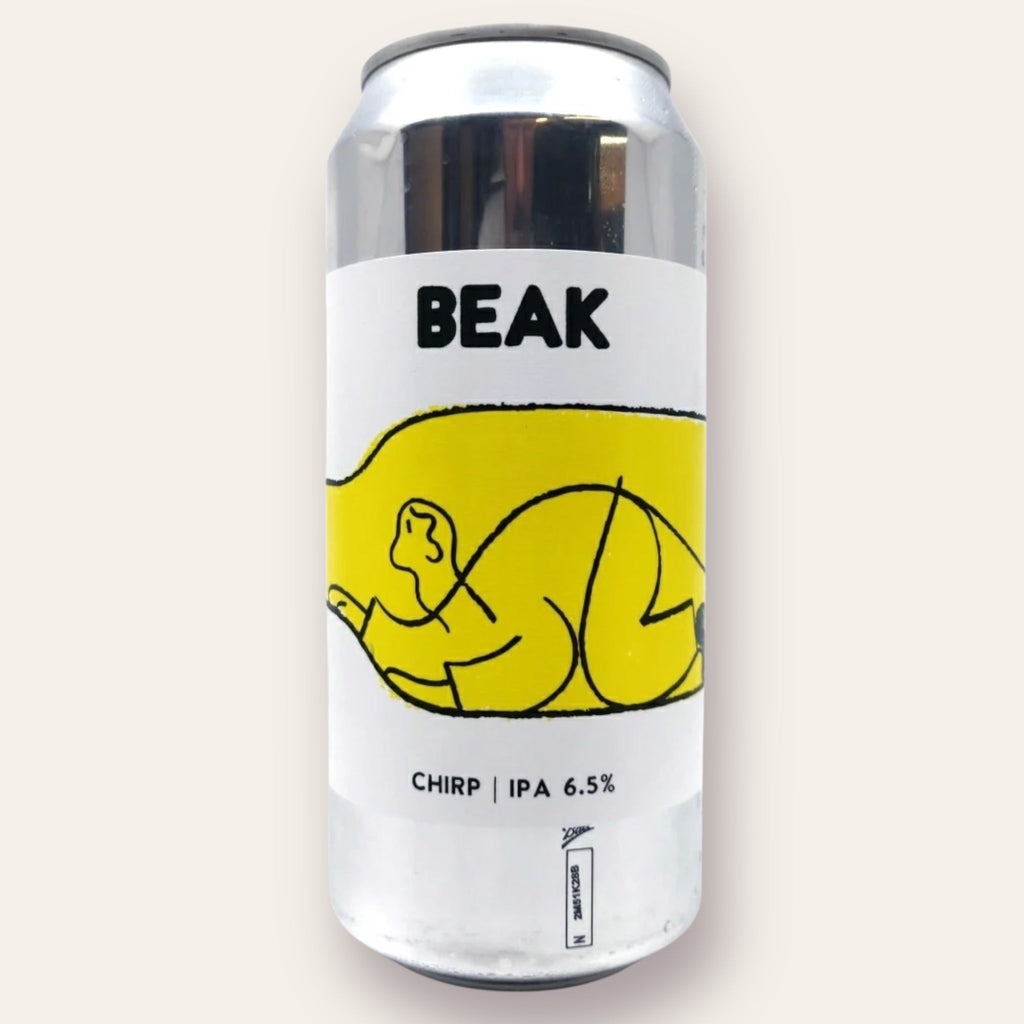 A 440ml Canof Beer from Beak - Chirp | New England IPA - available from Grunting Growler Craft Beer)