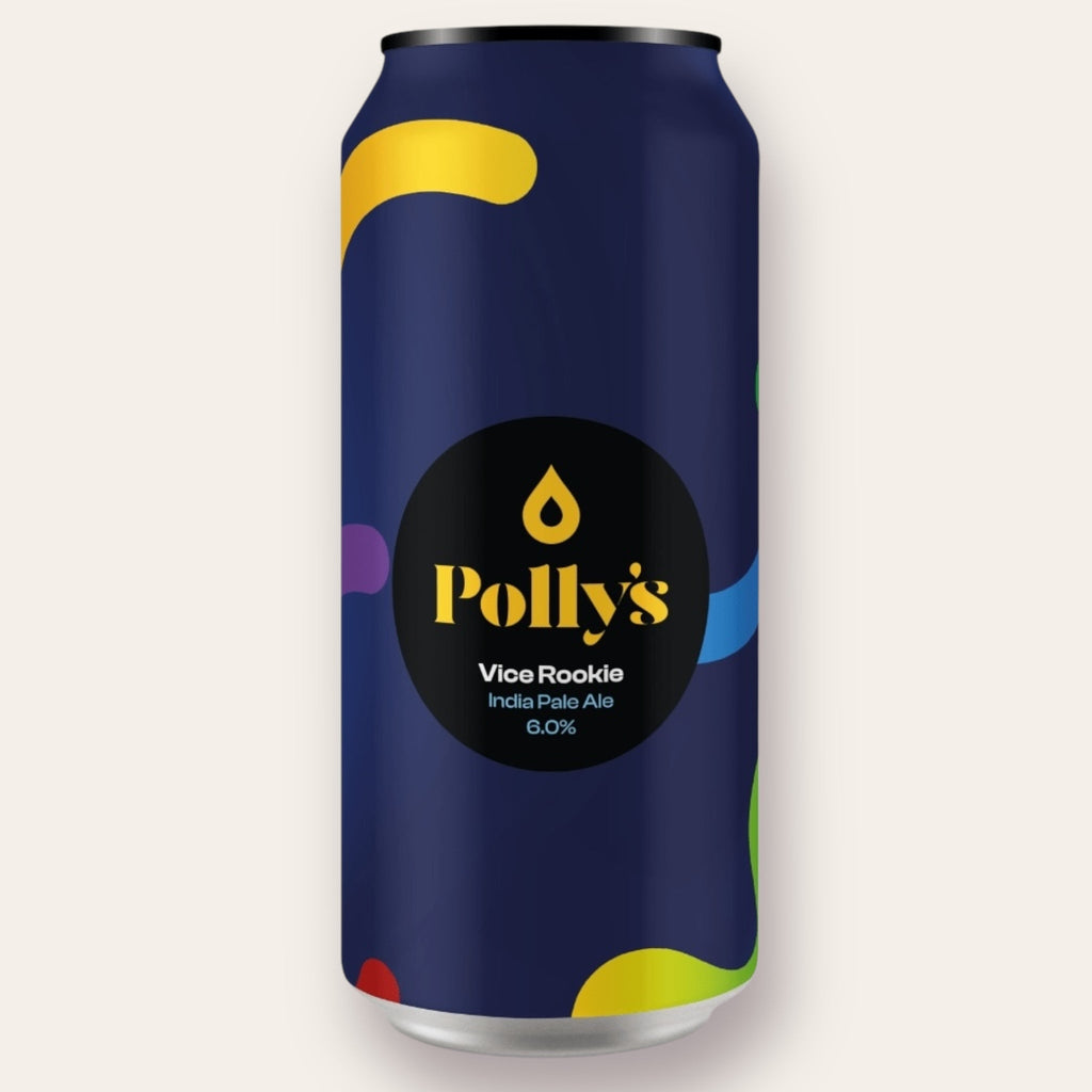 A 440ml Canof Beer from Polly's - Vice Rookie | New England IPA - available from Grunting Growler Craft Beer)