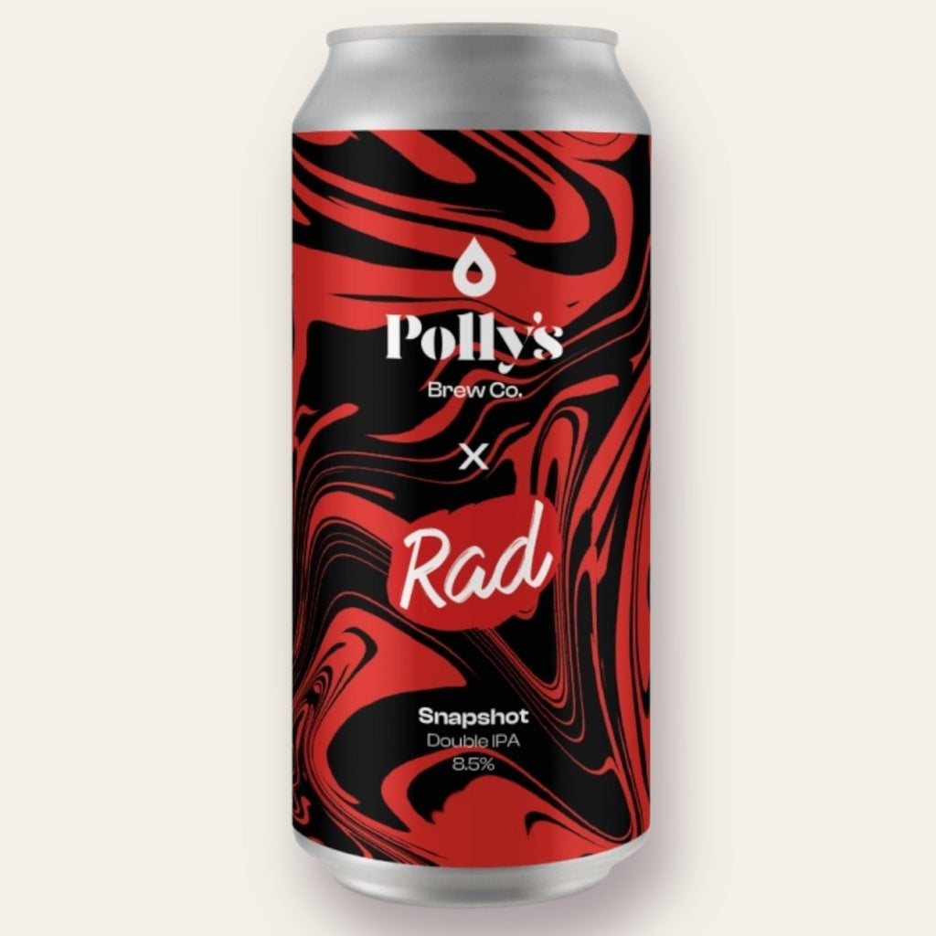 A 440ml Canof Beer from Polly's - Snapshot (RAD Beer Collab) | DIPA - available from Grunting Growler Craft Beer)