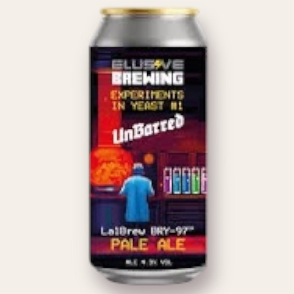 A 440ml Canof Beer from Elusive Brewing - Experiments in Yeast #1 - BRY-97 | West Coast Pale Ale - available from Grunting Growler Craft Beer)