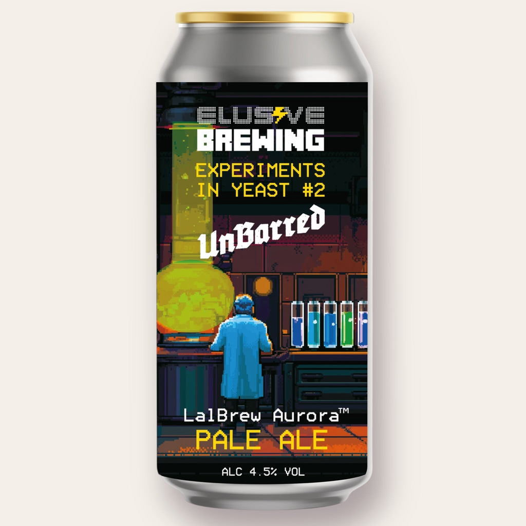 A 440ml Canof Beer from Elusive Brewing - Experiments in Yeast #2 - Aurora | Pale Ale - available from Grunting Growler Craft Beer)