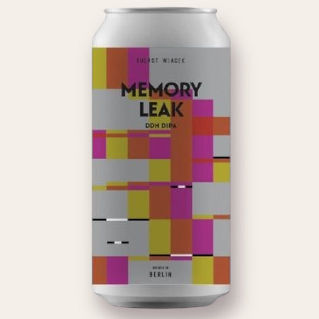 A 440ml Canof Beer from Fuerst Wiacek - Memory Leak | double IPA - available from Grunting Growler Craft Beer)