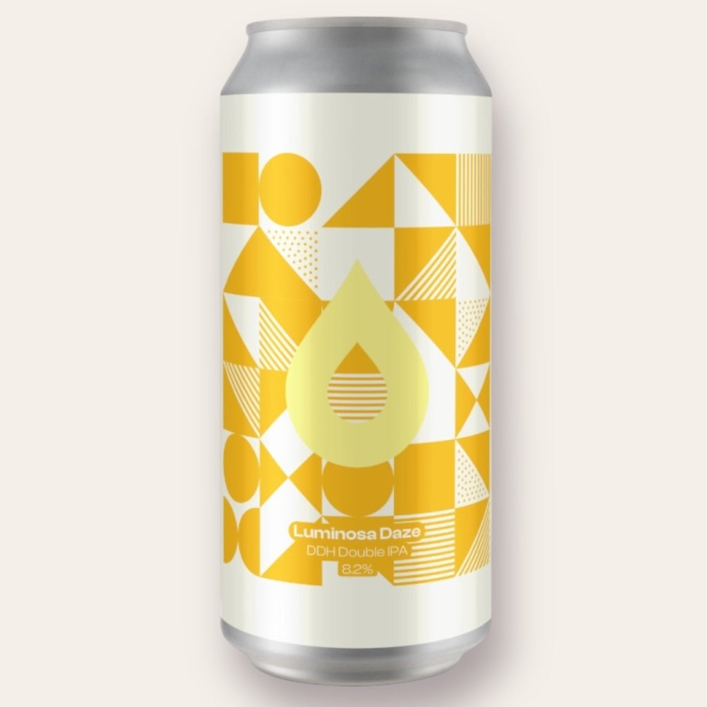 A 440ml Canof Beer from Polly's Brew - Luminosa Daze | Double IPA - available from Grunting Growler Craft Beer)