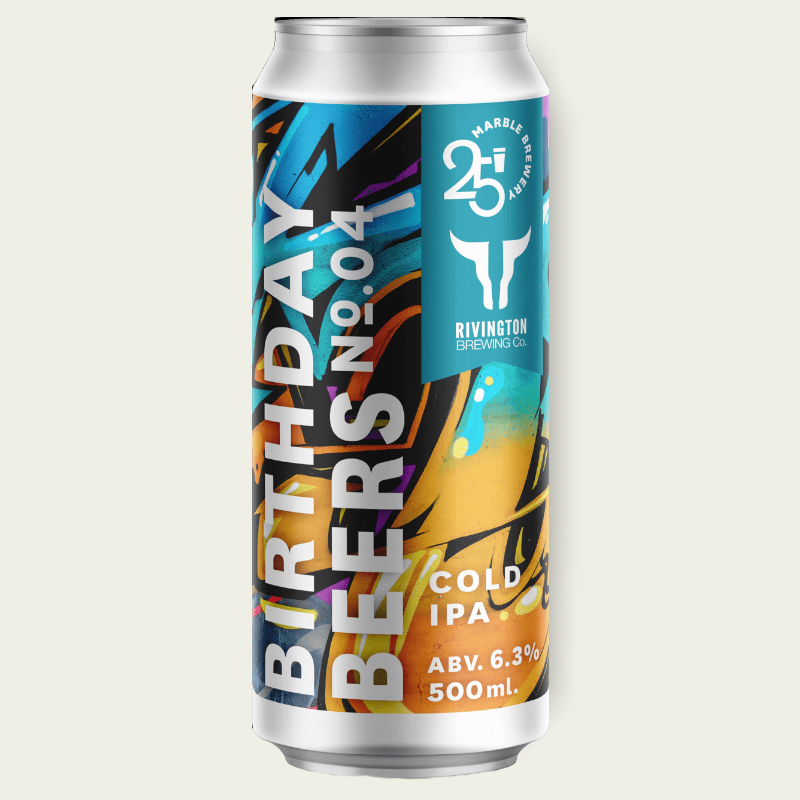 Buy Marble Brewery - Birthday Beer No. 4: Cold IPA (Rivington Collab) | Free Delivery
