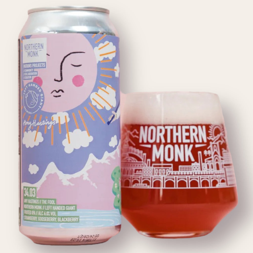Buy Northern Monk - PATRONS PROJECT 34.03 AMY HASTINGS // THE FOOL // LEFT HANDED GIANT // FRUITED IPA | Free Delivery