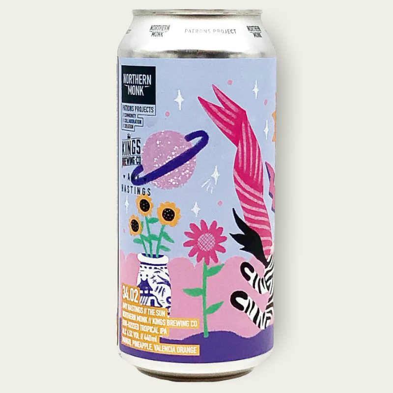 Buy Northern Monk - PATRONS PROJECT 34.02 AMY HASTINGS // THE SUN // KINGS BREWING CO // SUN-KISSED TROPICAL IPA | Free Delivery